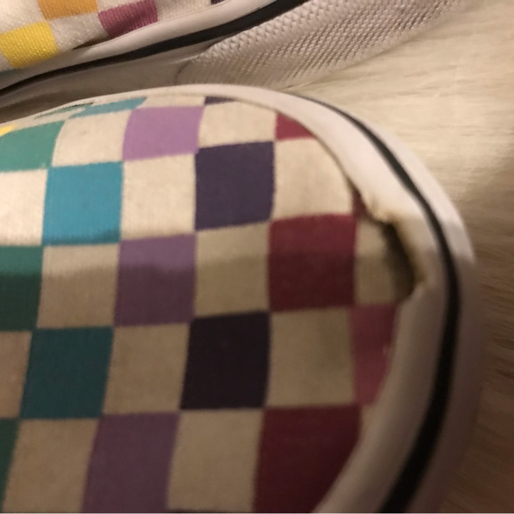 Vans Checked Multi Color Size: 6 - image 8